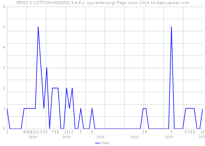 EPISO 3 COTTON HOLDING S.A R.L. (Luxembourg) Page visits 2024 