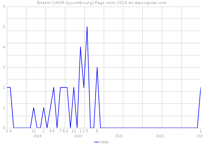 Ertekin CAKIR (Luxembourg) Page visits 2024 