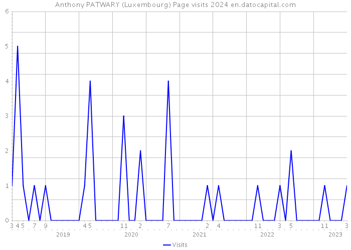 Anthony PATWARY (Luxembourg) Page visits 2024 