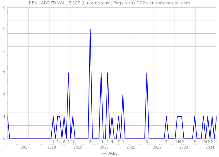 REAL ADDED VALUE SCS (Luxembourg) Page visits 2024 