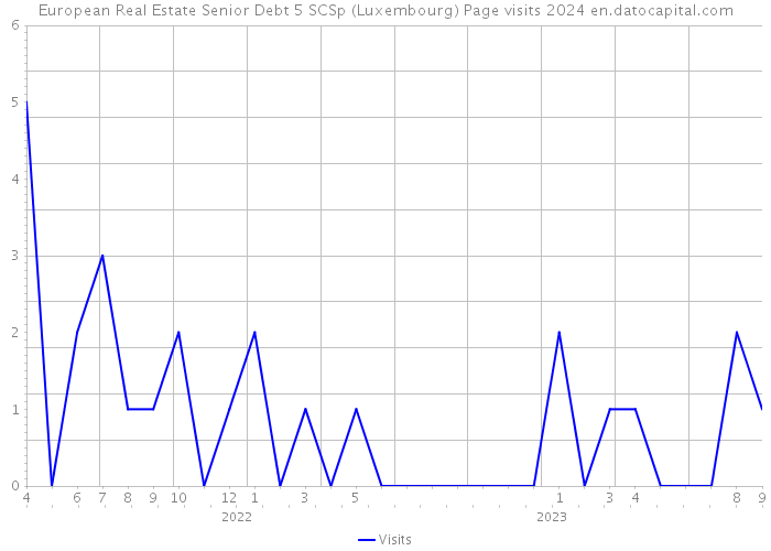 European Real Estate Senior Debt 5 SCSp (Luxembourg) Page visits 2024 