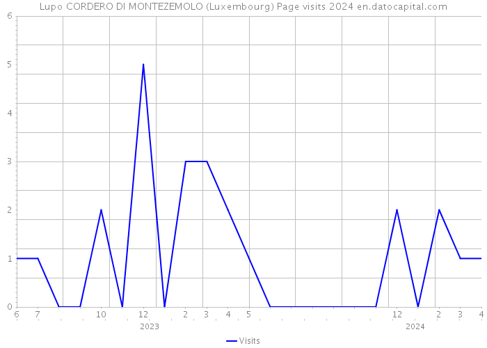 Lupo CORDERO DI MONTEZEMOLO (Luxembourg) Page visits 2024 