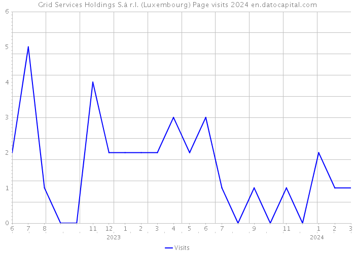 Grid Services Holdings S.à r.l. (Luxembourg) Page visits 2024 