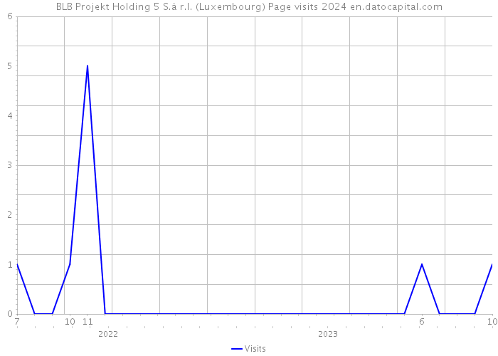 BLB Projekt Holding 5 S.à r.l. (Luxembourg) Page visits 2024 
