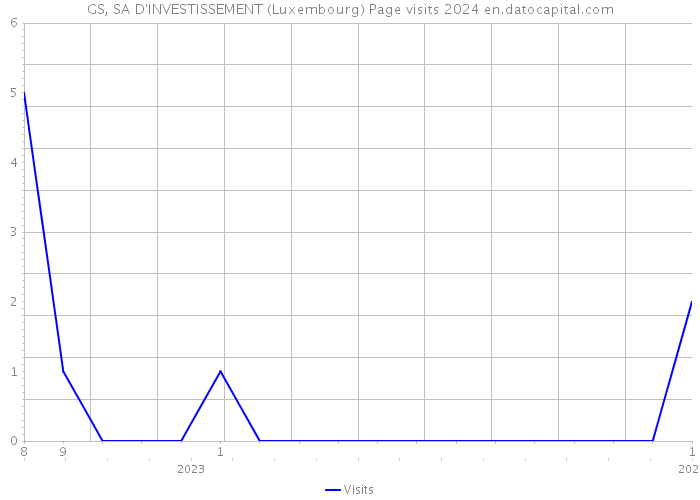 GS, SA D'INVESTISSEMENT (Luxembourg) Page visits 2024 