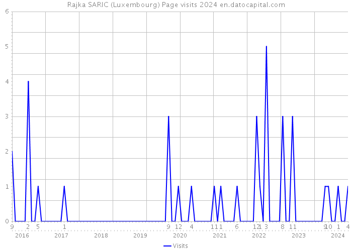 Rajka SARIC (Luxembourg) Page visits 2024 