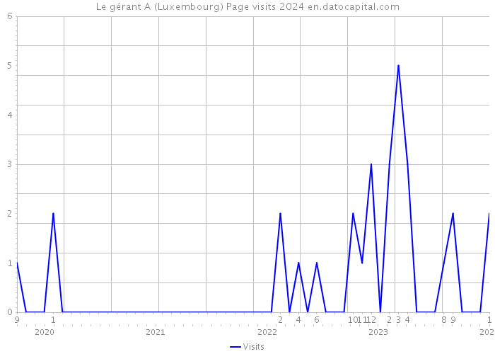 Le gérant A (Luxembourg) Page visits 2024 