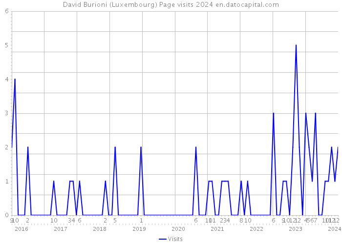 David Burioni (Luxembourg) Page visits 2024 