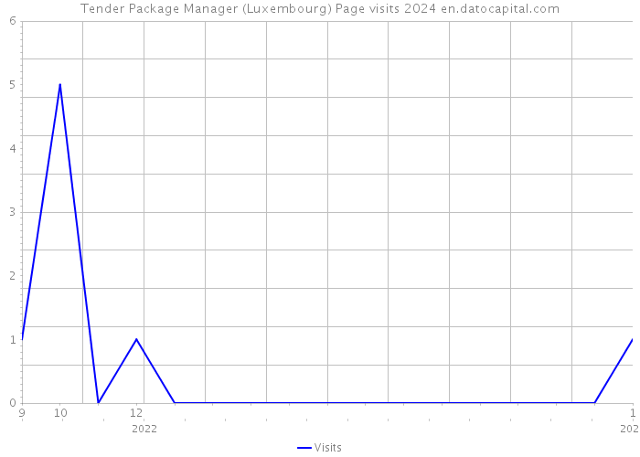 Tender Package Manager (Luxembourg) Page visits 2024 
