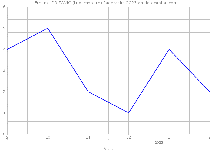 Ermina IDRIZOVIC (Luxembourg) Page visits 2023 