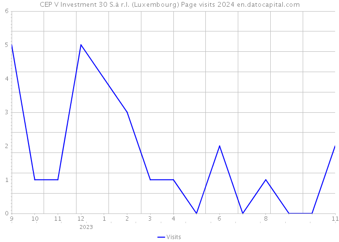 CEP V Investment 30 S.à r.l. (Luxembourg) Page visits 2024 