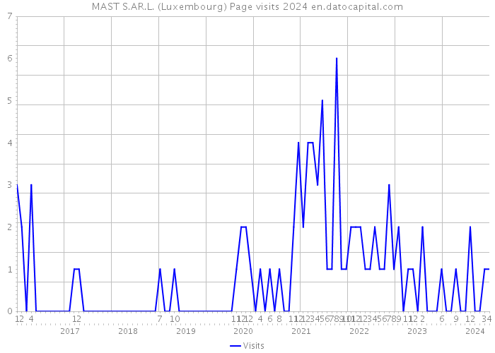 MAST S.AR.L. (Luxembourg) Page visits 2024 