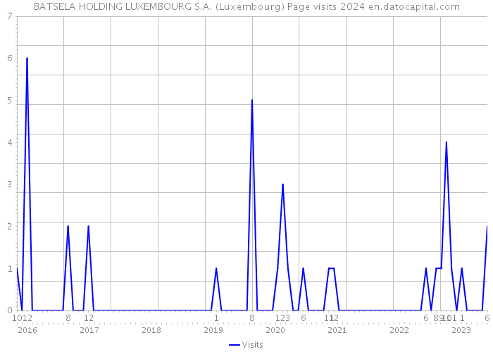 BATSELA HOLDING LUXEMBOURG S.A. (Luxembourg) Page visits 2024 