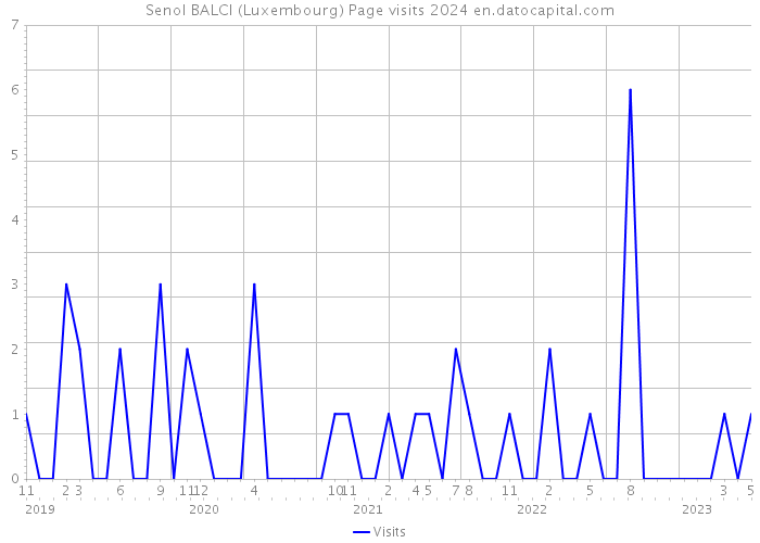 Senol BALCI (Luxembourg) Page visits 2024 
