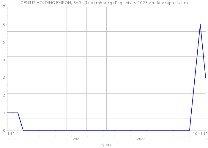 GENIUS HOLDING EMRON, SARL (Luxembourg) Page visits 2023 