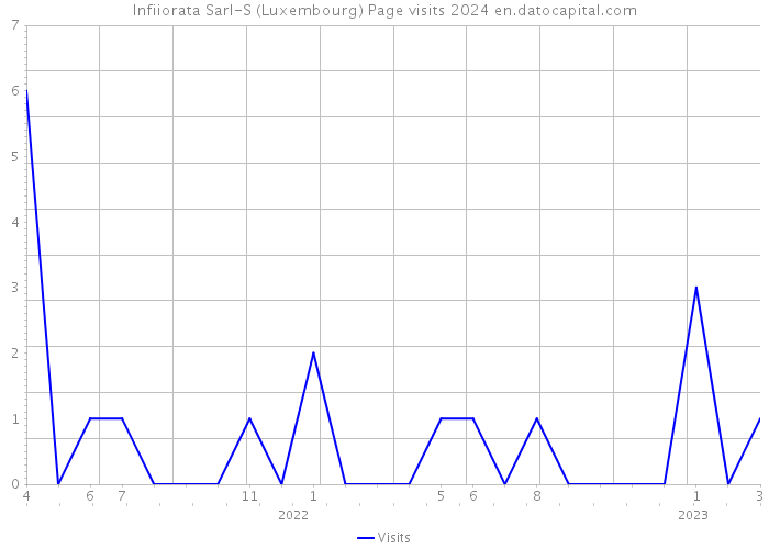 Infiiorata Sarl-S (Luxembourg) Page visits 2024 
