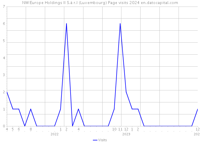 NW Europe Holdings II S.à r.l (Luxembourg) Page visits 2024 
