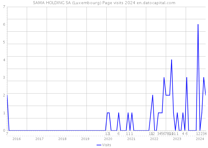 SAMA HOLDING SA (Luxembourg) Page visits 2024 