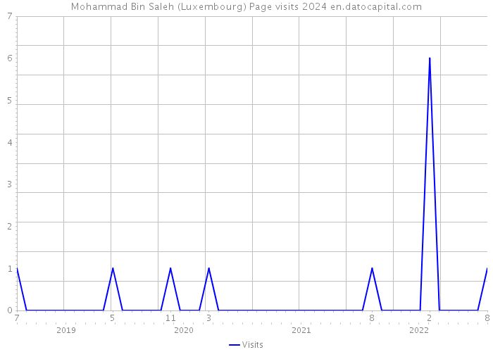 Mohammad Bin Saleh (Luxembourg) Page visits 2024 