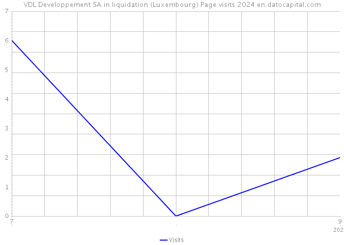 VDL Developpement SA in liquidation (Luxembourg) Page visits 2024 