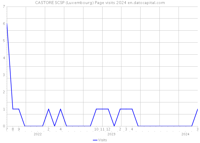 CASTORE SCSP (Luxembourg) Page visits 2024 