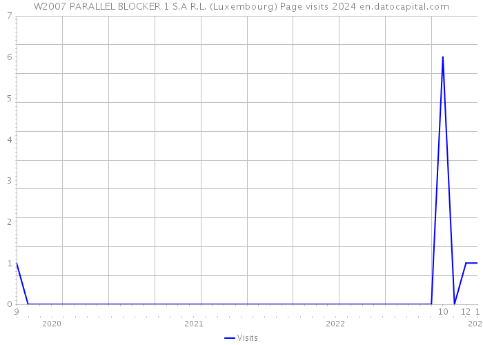 W2007 PARALLEL BLOCKER 1 S.A R.L. (Luxembourg) Page visits 2024 