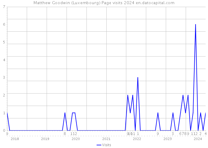 Matthew Goodwin (Luxembourg) Page visits 2024 