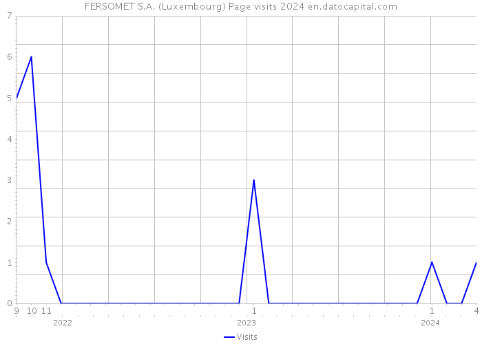 FERSOMET S.A. (Luxembourg) Page visits 2024 