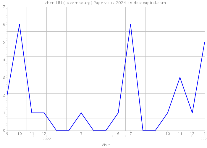 Lizhen LIU (Luxembourg) Page visits 2024 