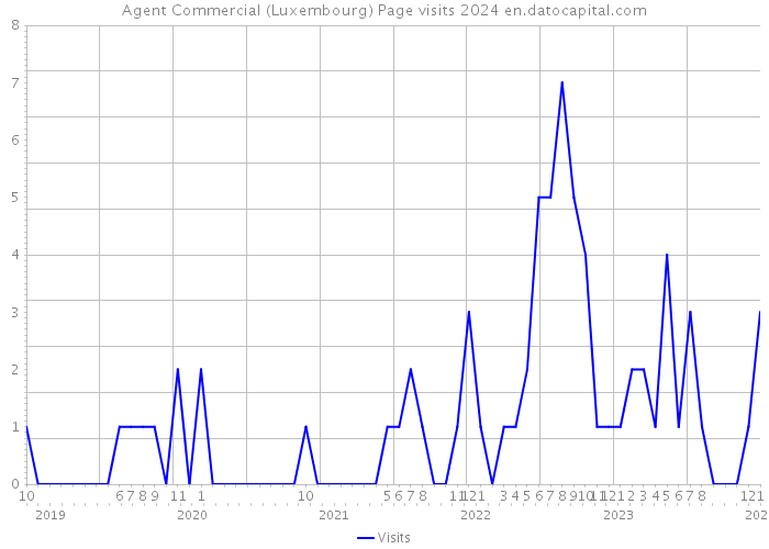 Agent Commercial (Luxembourg) Page visits 2024 