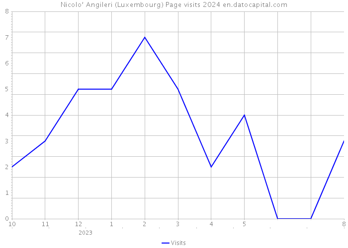 Nicolo’ Angileri (Luxembourg) Page visits 2024 