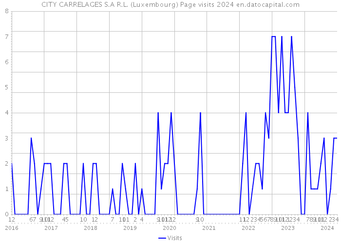 CITY CARRELAGES S.A R.L. (Luxembourg) Page visits 2024 