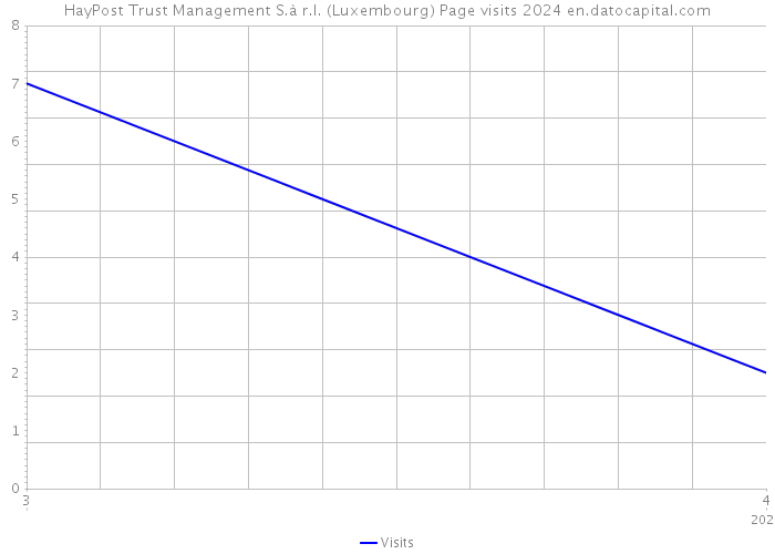 HayPost Trust Management S.à r.l. (Luxembourg) Page visits 2024 