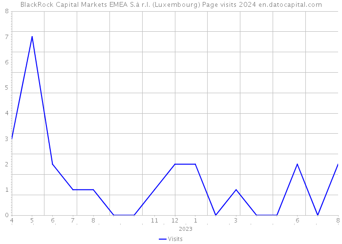 BlackRock Capital Markets EMEA S.à r.l. (Luxembourg) Page visits 2024 