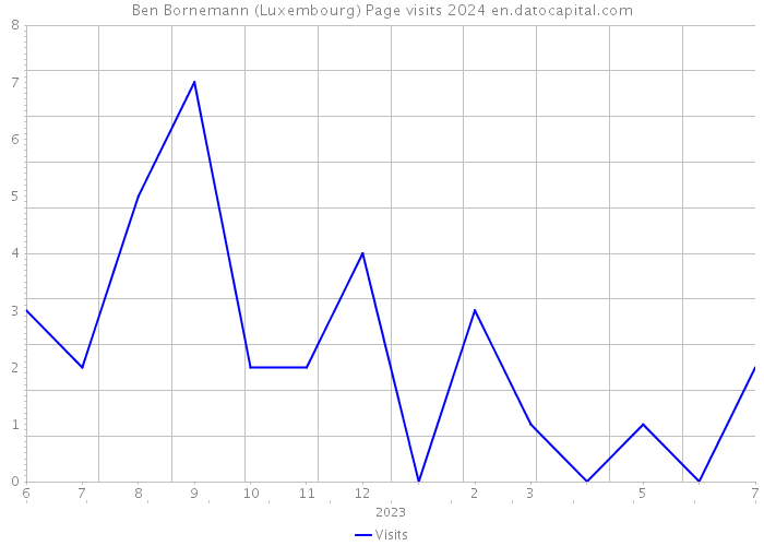 Ben Bornemann (Luxembourg) Page visits 2024 