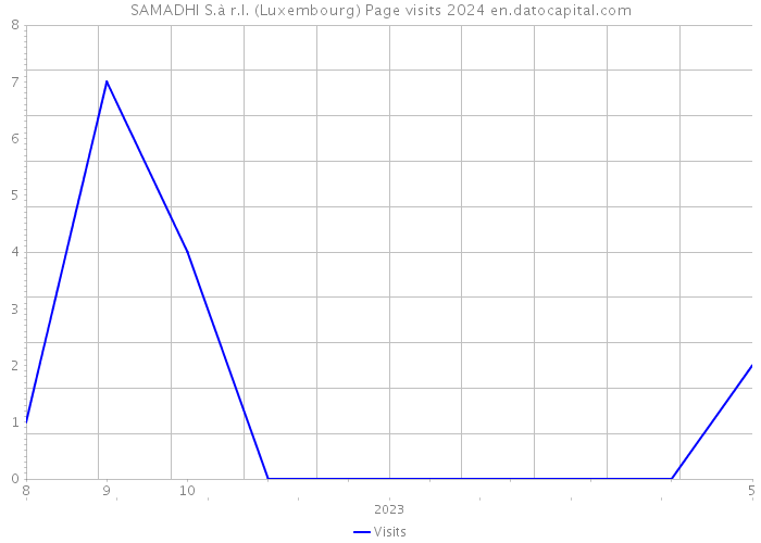 SAMADHI S.à r.l. (Luxembourg) Page visits 2024 