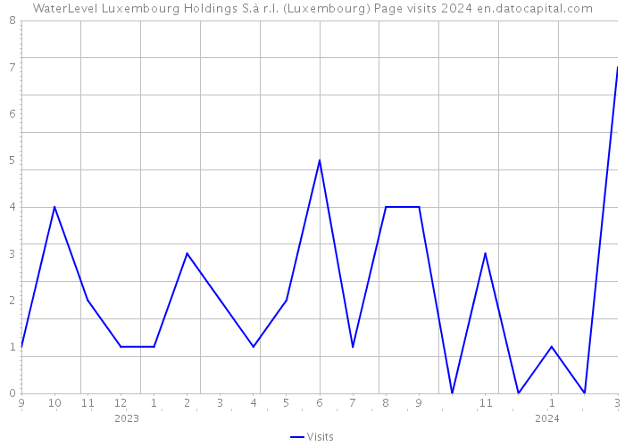 WaterLevel Luxembourg Holdings S.à r.l. (Luxembourg) Page visits 2024 