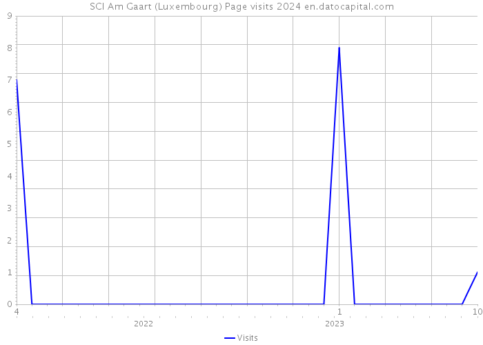 SCI Am Gaart (Luxembourg) Page visits 2024 