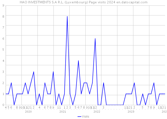 HAO INVESTMENTS S.A R.L. (Luxembourg) Page visits 2024 