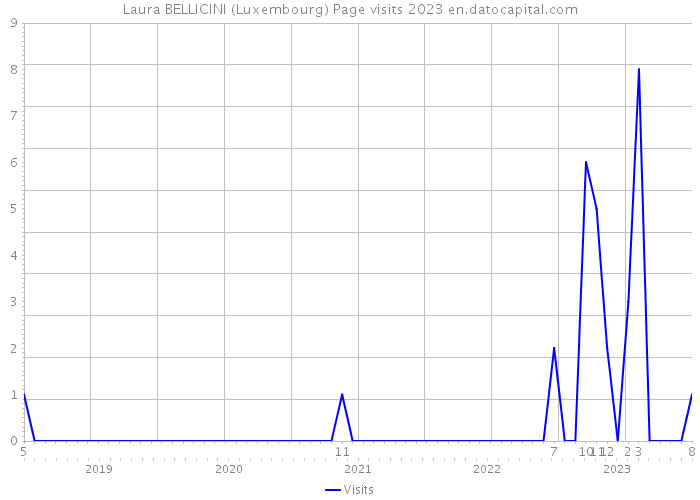 Laura BELLICINI (Luxembourg) Page visits 2023 
