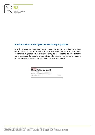 Electronic signature certificate (page 1)
